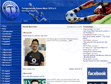 Tablet Screenshot of fussball.tgd-essen-west.de